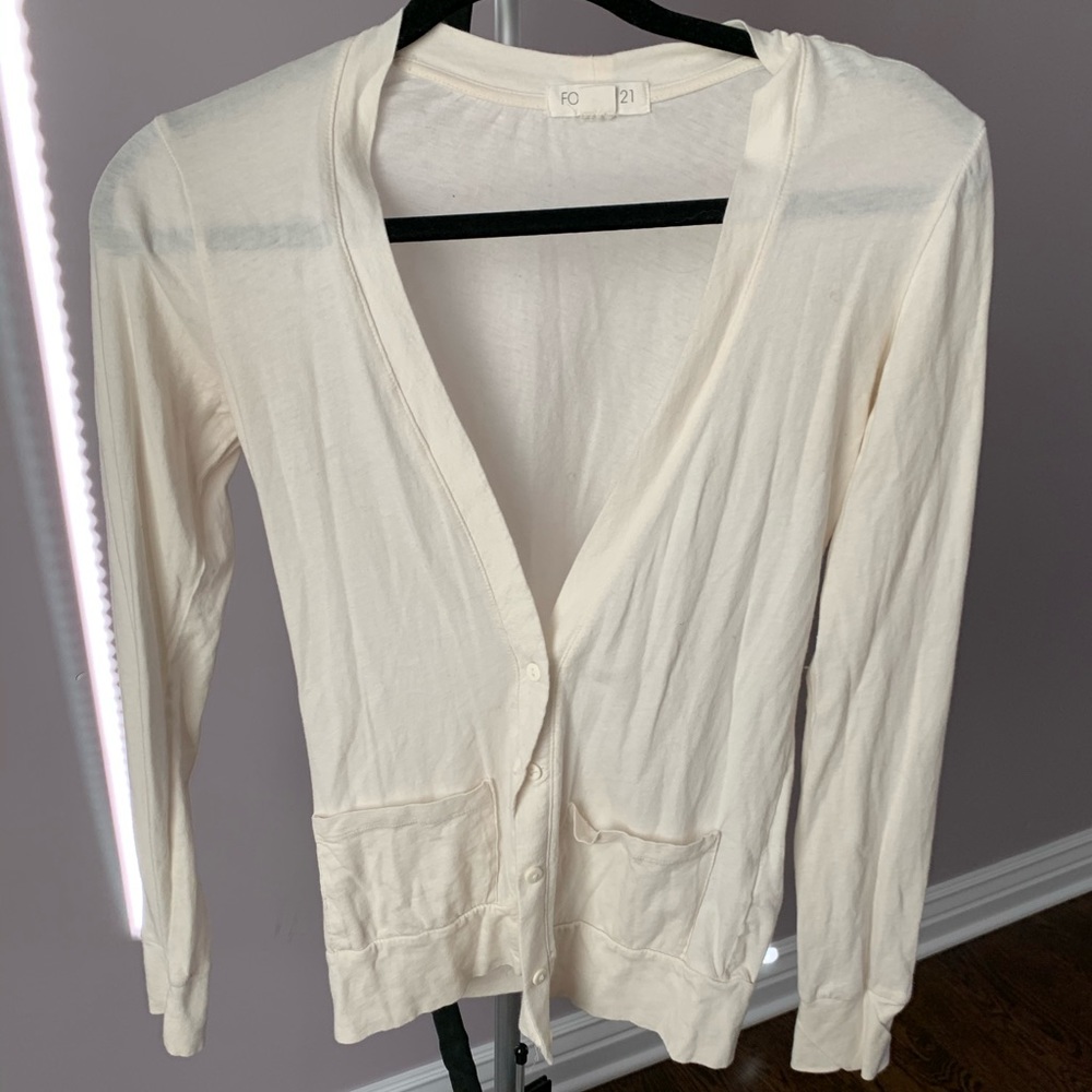 Beige light cardigan